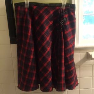 Eshakti midi tartan skirt—5’4”